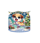クリスマスどうぶつスタンプ5（個別スタンプ：19）