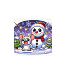 クリスマスどうぶつスタンプ5（個別スタンプ：21）