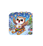 クリスマスどうぶつスタンプ7（個別スタンプ：9）