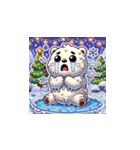 クリスマスどうぶつスタンプ7（個別スタンプ：14）