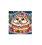 クリスマスどうぶつスタンプ7（個別スタンプ：15）