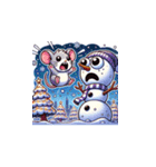 クリスマスどうぶつスタンプ7（個別スタンプ：21）