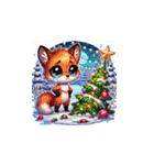 クリスマスどうぶつスタンプ10（個別スタンプ：3）