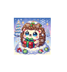 クリスマスどうぶつスタンプ10（個別スタンプ：19）