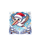 クリスマスどうぶつスタンプ10（個別スタンプ：24）