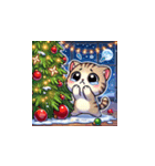 クリスマスどうぶつスタンプ6（個別スタンプ：3）