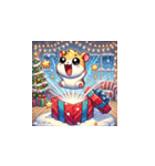 クリスマスどうぶつスタンプ6（個別スタンプ：4）