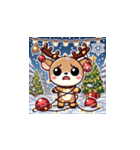クリスマスどうぶつスタンプ6（個別スタンプ：10）