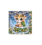 クリスマスどうぶつスタンプ6（個別スタンプ：20）