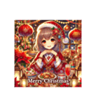 かわいい彼女♡クリスマス（台湾）（個別スタンプ：5）