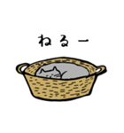 グレーのねこの日常（個別スタンプ：6）