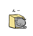グレーのねこの日常（個別スタンプ：8）