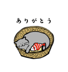 グレーのねこの日常（個別スタンプ：10）