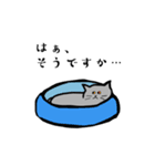 グレーのねこの日常（個別スタンプ：12）