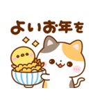 ねこねこにゃんこ♡豆柴日和の冬（個別スタンプ：24）