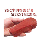 やるきない牛肉（個別スタンプ：35）