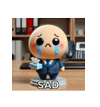 ビジネスキャラの感情スタンプ（個別スタンプ：2）