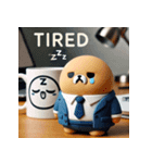 ビジネスキャラの感情スタンプ（個別スタンプ：7）