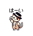 ドット絵！紳士ネコ！（個別スタンプ：9）