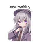 全て同じセリフ【now working】  3（個別スタンプ：2）