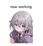 全て同じセリフ【now working】  3（個別スタンプ：15）