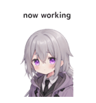 全て同じセリフ【now working】  3（個別スタンプ：29）