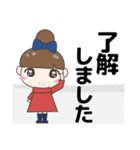 見やすい大きな文字のきづかい 冬＋年賀（個別スタンプ：9）