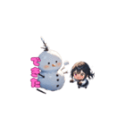 雪の中の微笑み（個別スタンプ：11）