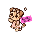 可愛いヨークシャーテリアのイラストと空（個別スタンプ：1）