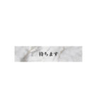 モノトーン表示で丁寧なあいさつ（個別スタンプ：9）