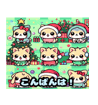 かわいい犬クリスマス 1（個別スタンプ：3）