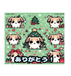 かわいい犬クリスマス 1（個別スタンプ：6）