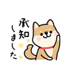 動く♡柴犬わんこステッカー（個別スタンプ：4）