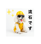 プードルの現場仕事⭐グラサン犬（個別スタンプ：11）