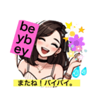 女性キャラ風LINEスタンプ、yamami（個別スタンプ：8）