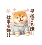 喜怒哀楽の激しい柴犬♡パステルカラー（個別スタンプ：24）