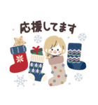 モノトーンGirlyちゃん・クリスマス（個別スタンプ：11）