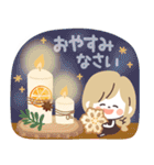 モノトーンGirlyちゃん・クリスマス（個別スタンプ：12）