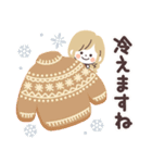 モノトーンGirlyちゃん・クリスマス（個別スタンプ：18）