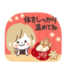 モノトーンGirlyちゃん・クリスマス（個別スタンプ：23）