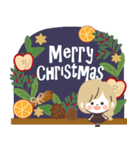 モノトーンGirlyちゃん・クリスマス（個別スタンプ：36）