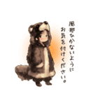 右むき クマコ （敬語編）（個別スタンプ：11）