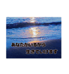 海の写真風スタンプ①（恋愛バージョン）（個別スタンプ：19）