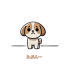 さみしそうな子犬スタンプ（個別スタンプ：25）