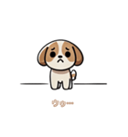 さみしそうな子犬スタンプ（個別スタンプ：35）