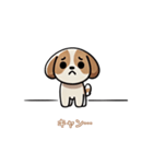 さみしそうな子犬スタンプ（個別スタンプ：36）