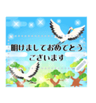 再販♬文章が入る大人綺麗お正月スタンプ2（個別スタンプ：8）