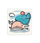 やさしいクジラ（個別スタンプ：5）