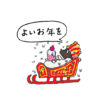 堀内誠一イラストスタンプ⑧ Xmasとお正月（個別スタンプ：3）