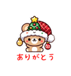 くま クリスマス 帽子 ららら（個別スタンプ：6）